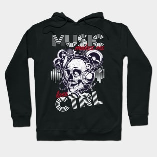 Music Lover Dj Headphones Skull Musician Hoodie